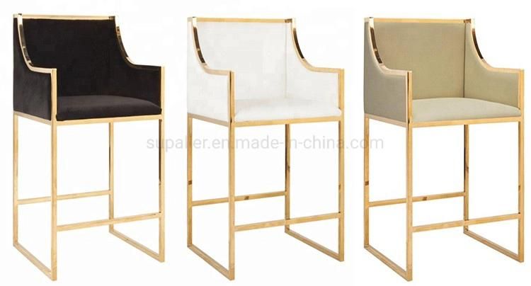 Wedding Bar Furniture Metal Frame High Stools for Outdoor