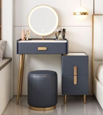 Small Multifunctional Dressing Table Makeup with Mirror Desk