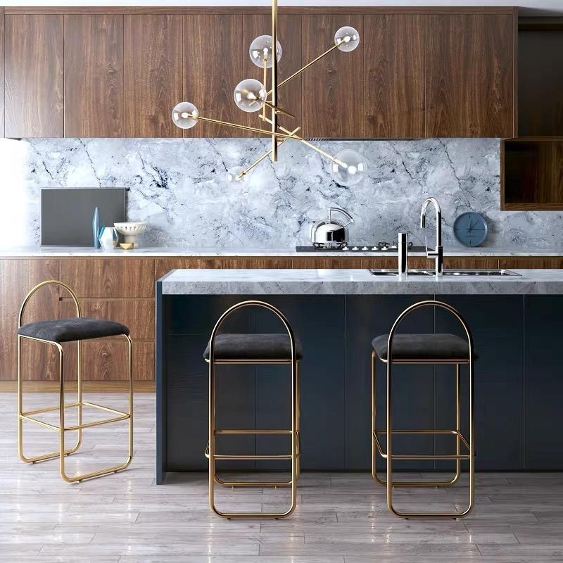 Factory Customized Home Furniture Modern Metal Steel Base Bar Chairs