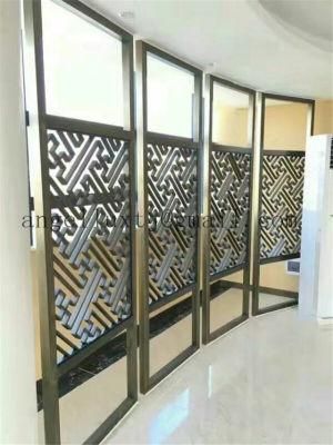 Office Partition Folding Screen Stainless Steel Partition Divider Screen
