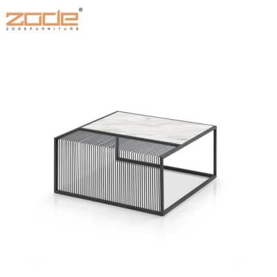 Zode Modern Home/Living Room/Office Black Legs Transparent Glass Table Living Room Furniture Rectangle Coffee Table
