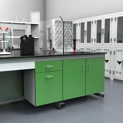 Factory Direct Sale Chemistry Steel Chemical Laboratory Bench, Factory Cheap Price School Steel Lab Furniture with Cover/