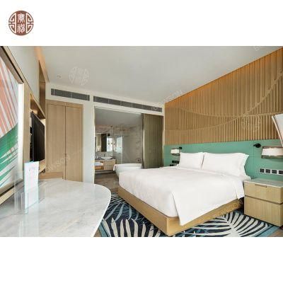 4 Star Hotel Room Furniture Wooden King Size Bedroom Set
