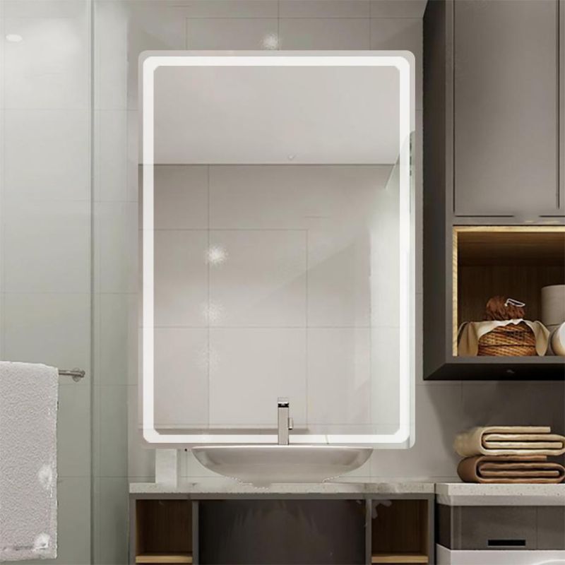 Modern Hotel Customize LED Lighted Bathroom Mirror