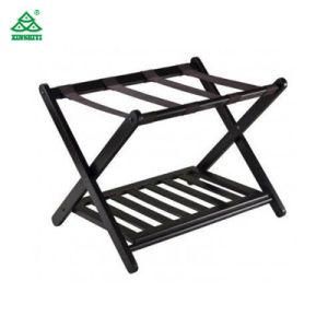 4 Stars Hotel Luggage Rack Wooden Material Design