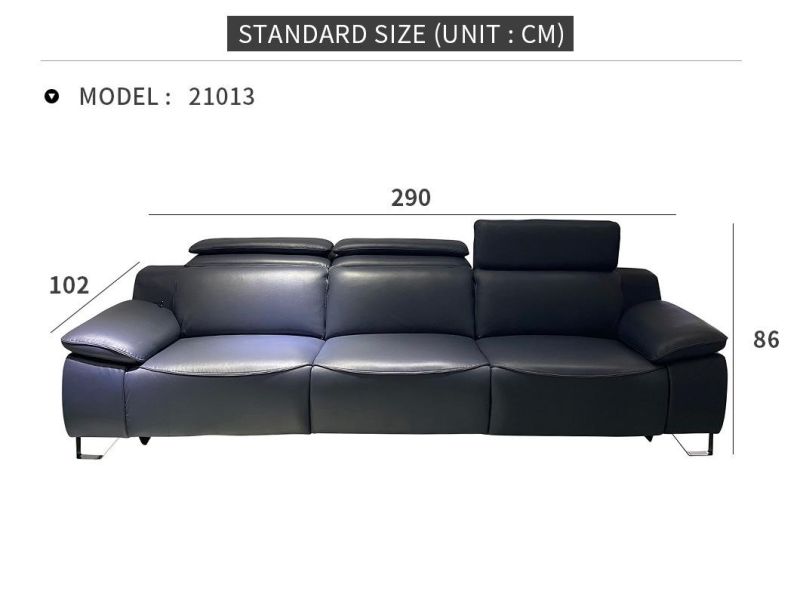 Factory Price Custom Made Synthetic Leather Sofa with Roll Arm for Living Room Optional Color