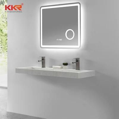 High-End Hotel Anti-Fog LED Backlighting Wash Basin Bathroom Mirror