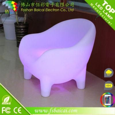 Romantic Lighting LED Chair Used Hotel Outdoor Furniture