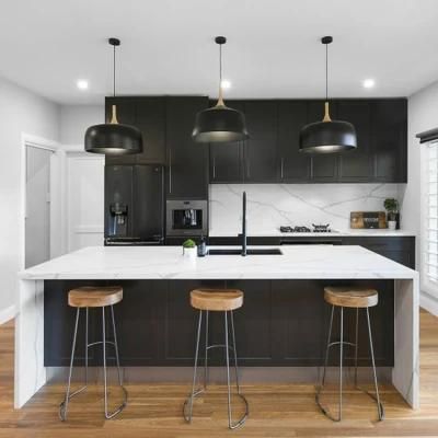 Wholesale Modern Black Lacquer Wood Kitchen Cabinet Furniture Latest Designs Photos of Full Set Modular Kitchen Cabinets