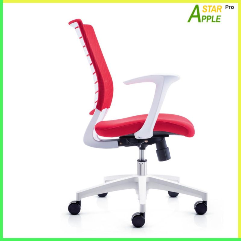 Home Furniture as-B2184wh Office Chair with Shaped 7 White Armrest