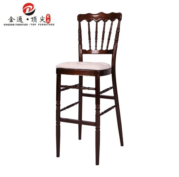 Hotel Chair Specific Use White Wooden Bar Stool Chiavari Chair