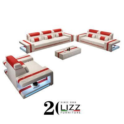 Free Combination of Modular Sectional Living Room LED Sofa Furniture Sets