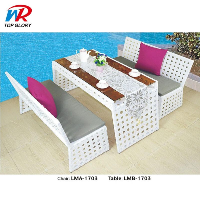 Modern Wholesale Outdoor Garden Patio Dining Room Aluminum Metal Leisure Lounge Table Furniture Plastic Rattan Wicker Height Stool High Back Bar Chair