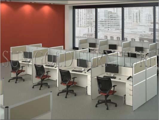 Modern Demountable Office Cubicles Call Center Desk with Bookcase (SZ-WS343)