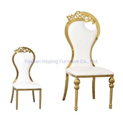 Classic Furniture Modern Home Hotel Dining Furniture Set Stainless Steel Chair for Wedding