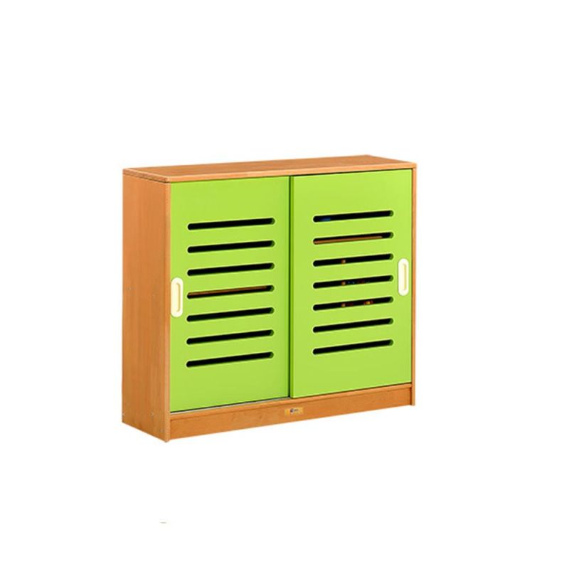 Hot Sale Wooden Modern Kindergarten Kids Storage Cabinet, Preschool Nursery and Daycare Children Wooden Furniture, High Quality Kids Toy Storage Cabinet