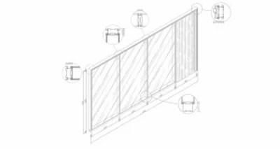 Single Glazed Partition Divided Office Partition