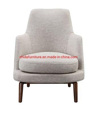 Modern Fabric Wooden Base Home Furniture Bedroom Living Room Chair