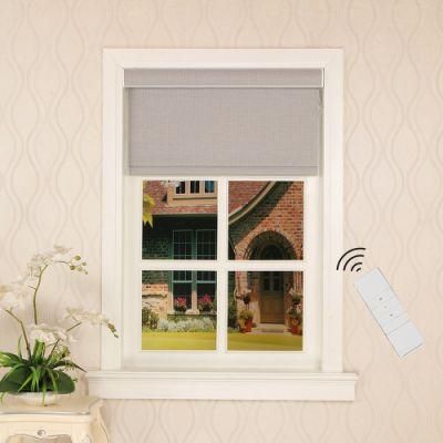 Windproof Roller Blinds with Remote Controlling Outdoors Zipper Roller Blinds with Motor
