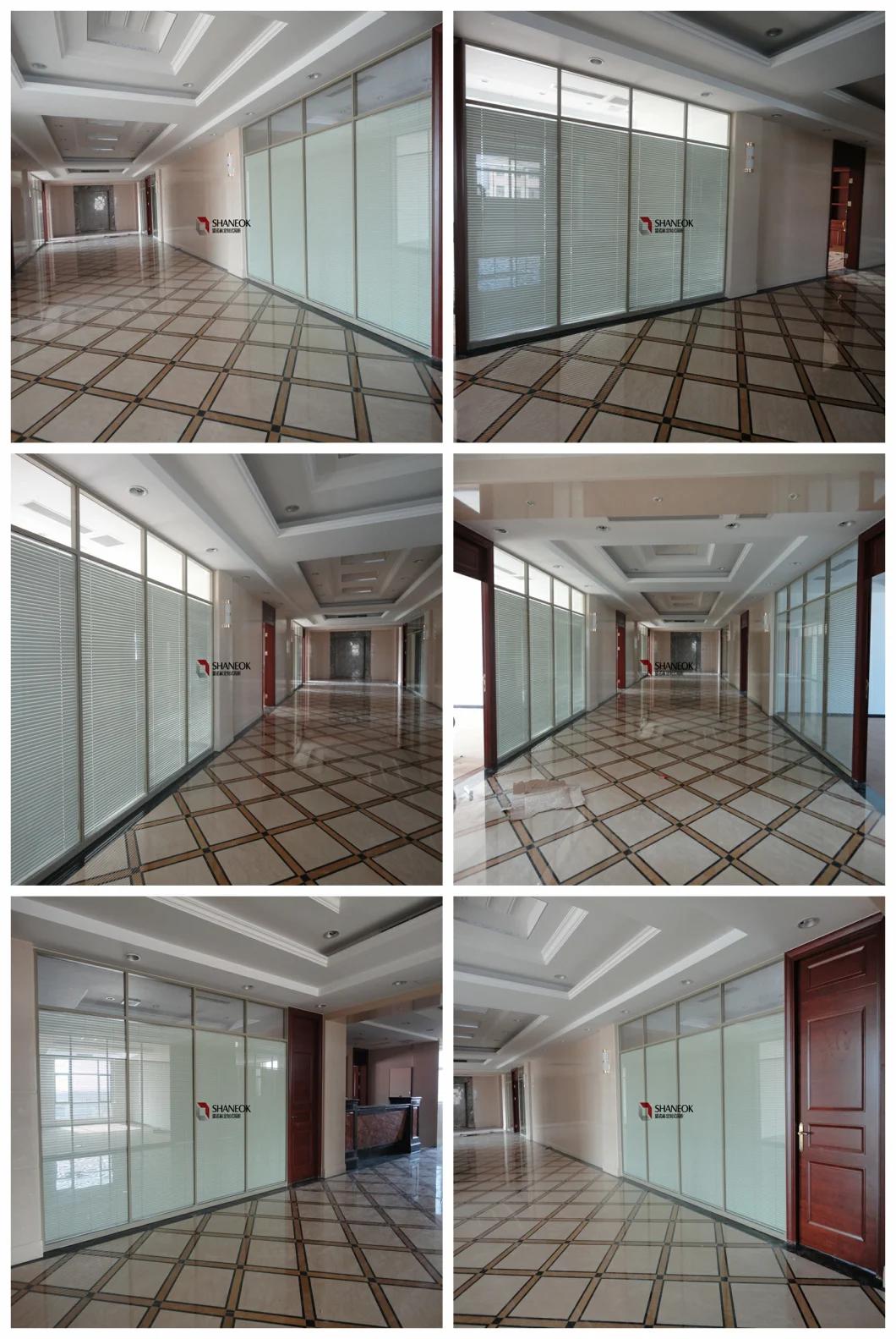Good Quality Double Glazing with Shutter Office Partition