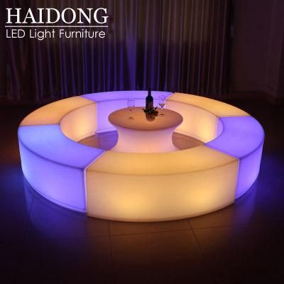 Fashion LED Cocktail Table Sofa Bar Chair Furniture for Outdoor Party Nightclub