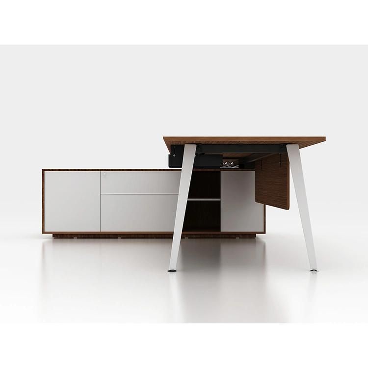 Modern Wooden Executive MDF Finish Folding Table Computer Desk