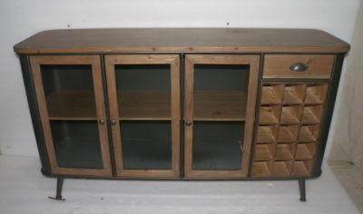 Modern Furniture Living Room Cabinet with Wine Racks 98334