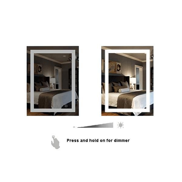 Backlit LED Mirror 5mm High Quality Mirror for Hotel Home Bathroom Intelligent Smart Mirror with Touch Sensor