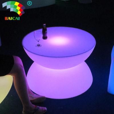 Fahsionable Luminousldpe Plasticlight up Coffee Table