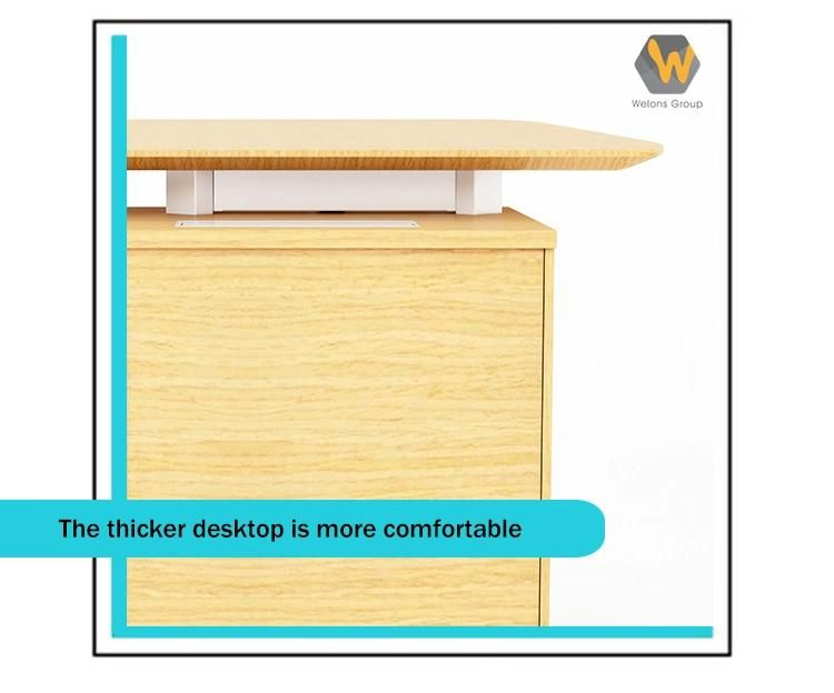 New Collection Modern Luxury Wood L Shape Executive CEO Office Workstation Manager Desk Office Furniture