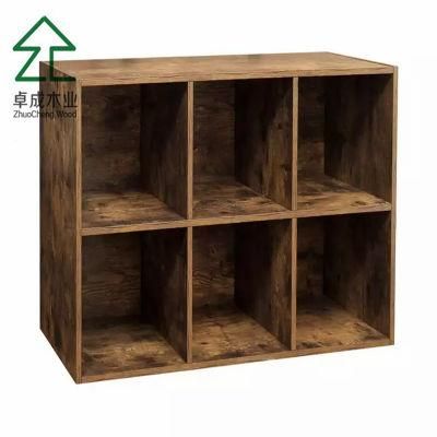 Living Room Wood Book Storage Cabinet Easy to Assemble