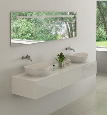 Modern Light Luxury Bathroom Cabinet Melamine Bathroom Vanity Cabinet with Mirror Ceramics Counter Top &Ceramics Basin