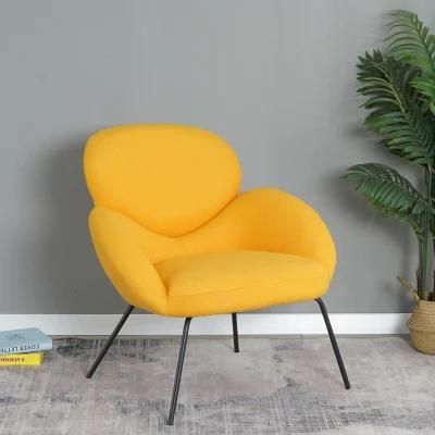 New Design Living Room Furniture Upholstered Velvet Leisure Chair with Soft Back