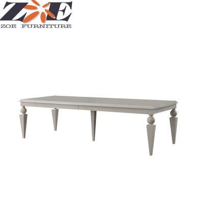 Solid Wood and MDF High Gloss Dining Room Table