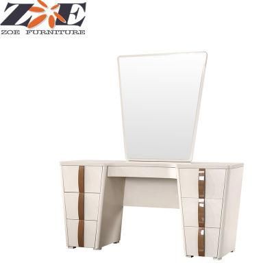 Modern MDF High Gloss PU Painting Dressing Table with Two Drawers