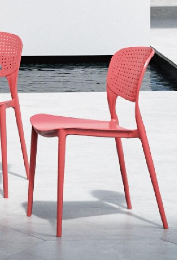 Rikayard High Quality Modern Cheap Wholesale Dallas Dining Armless PP Plastic Chair