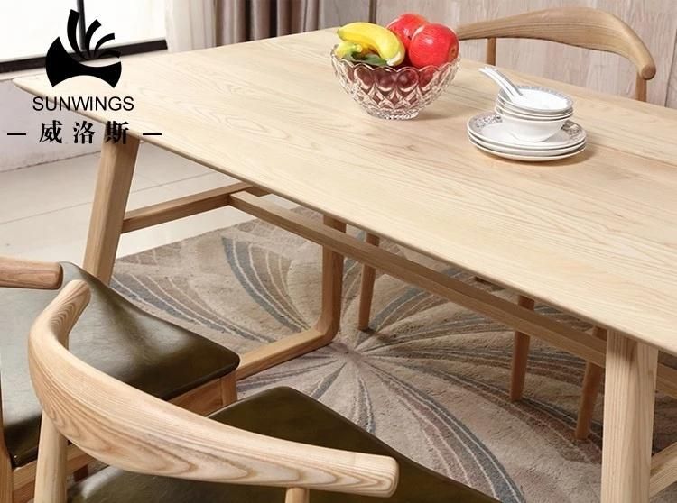 American Ash Solid Wood Dining Table and Veneer Dining Table