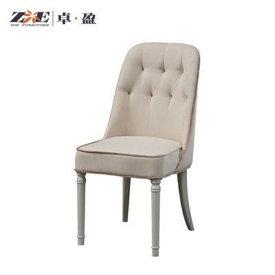 Special Shape Wooden Fabric Dining Chair for Home Furniture