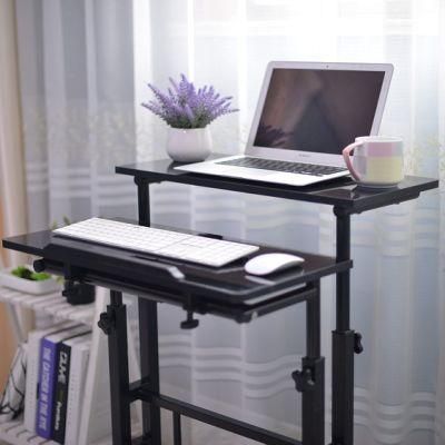 Creative Home Office Computer Table with Wood Sit and Stand Desk High Desk