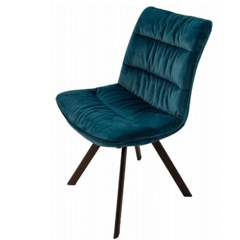 Modern Iron Frame Designer Fabric Dining Chair for Restaurants Can Be Customized Dining Chair