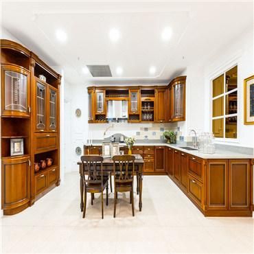 New Designs Custom Made Kitchen Cabinets Solid Wood Kitchen Cabinet Manufacturer Direct Sale