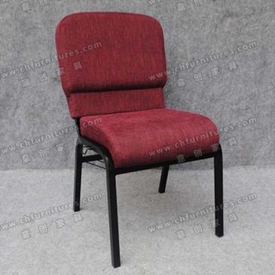 Dark Red Fabric Church Chair (YC-G36-01)