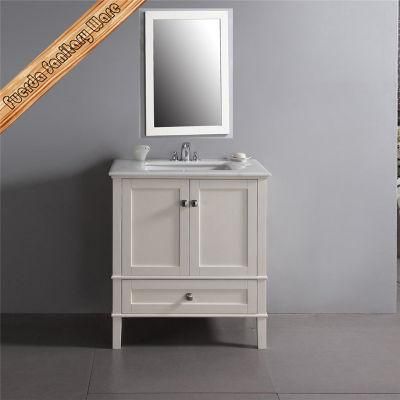 Fed-1101 White Finishing Quartz Top Modern Bathroom Furniture