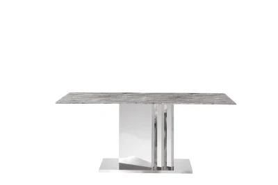 Wholesale Living Room Furniture Stainless Steel Coffee Table Marble Dining Table Set for Home Outdoor