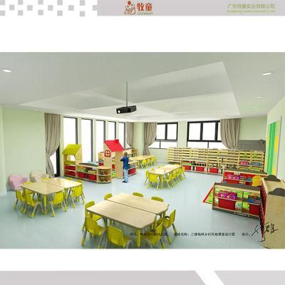 Guangzhou Supplier Kindergarten Furniture Tables and Chairs for School