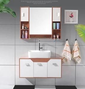 Modern Style PVC Bathroom Vanity with Mirror Cabinet 8109