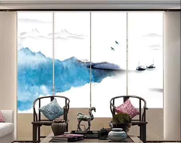 3D Digital Printed Roller Blinds/Shangri_La Blinds for Living Room