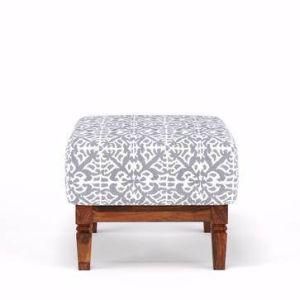Modern Leisure Fabric Wooden Home Office Hotel Living Room Kids Children Outdoor Furniture Square Ottoman Pouf Chair for Bedroom