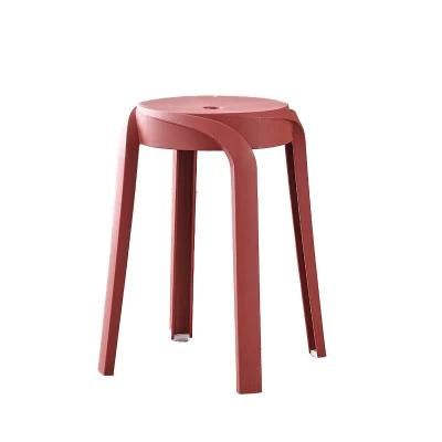 China Wholesale Indoor and Outdoor Unique Stackable Plastic Set Stool Chair for Bathroom