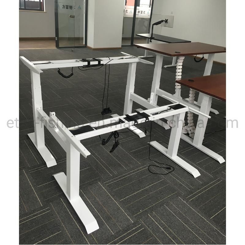 Metal Table Base with Adjustable Glides Pneumatic Desk Converters